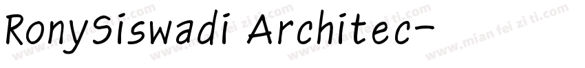 RonySiswadi Architec字体转换
